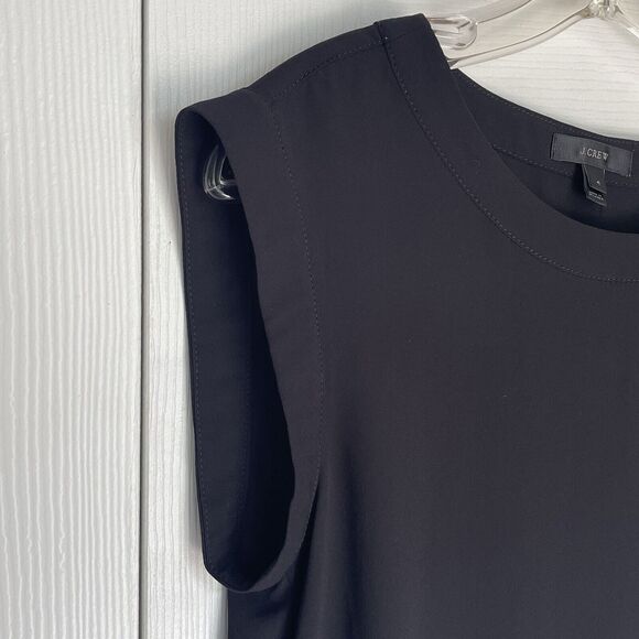 J. Crew Black Scoop Neck Sleeveless Top Women's Size 4 - Picture 4 of 16